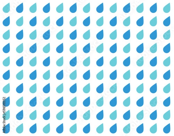 Fototapeta 青と水色のしずくのパターン背景