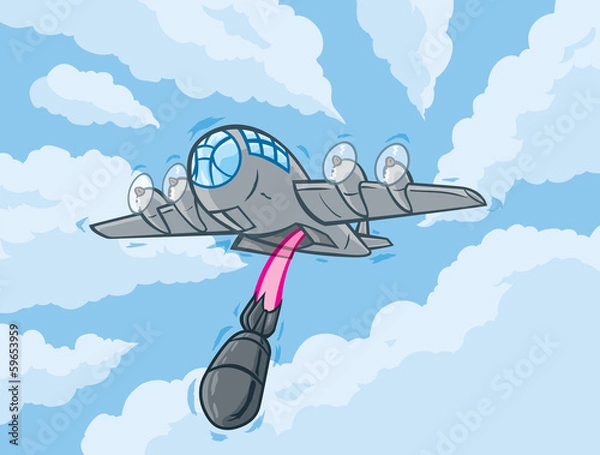 Obraz Cartoon Bomber