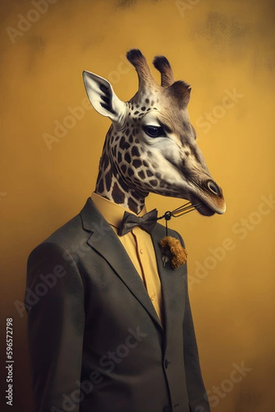 Fototapeta portrait of a giraffe