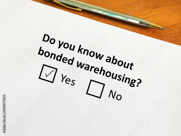 Obraz Questionnaire about logistics