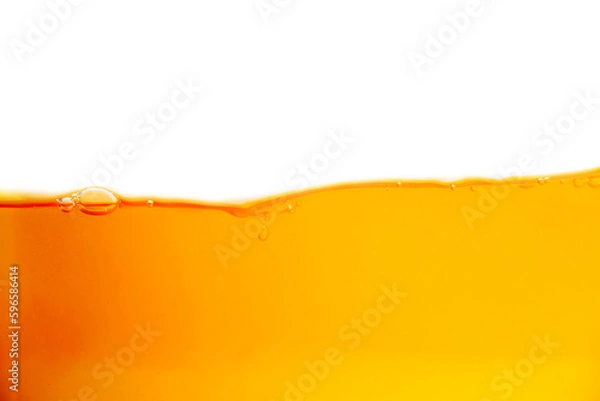 Fototapeta orange juice splash with bubbles