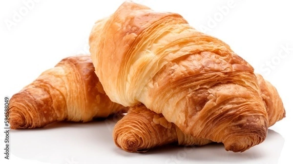 Fototapeta Croissant, Generative AI, Illustration