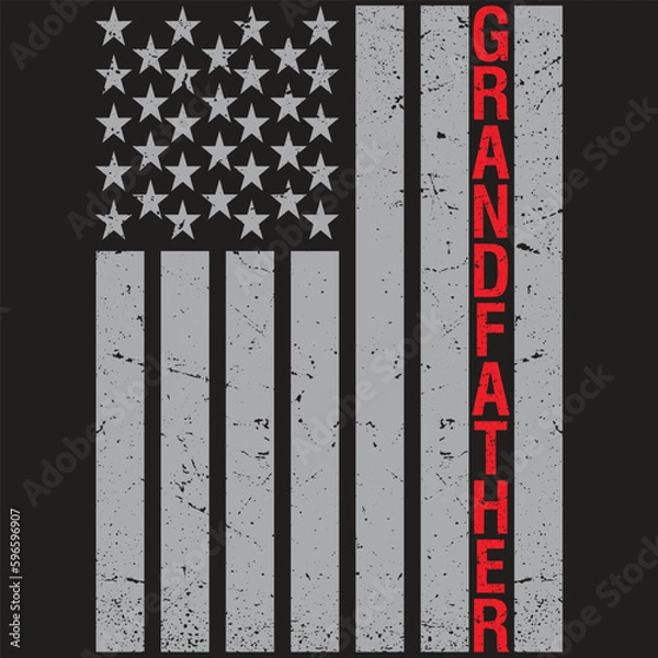 Obraz USA Flag GrandFather