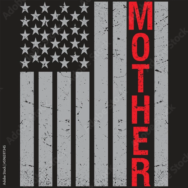 Obraz USA Flag Mother