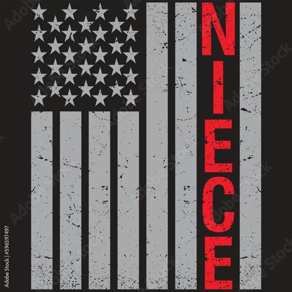 Obraz USA Flag Niece