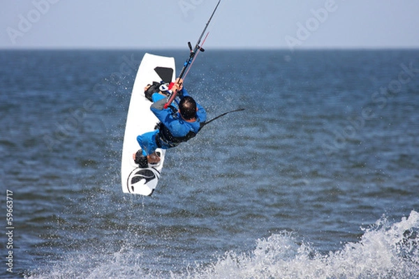 Fototapeta kitesurfer