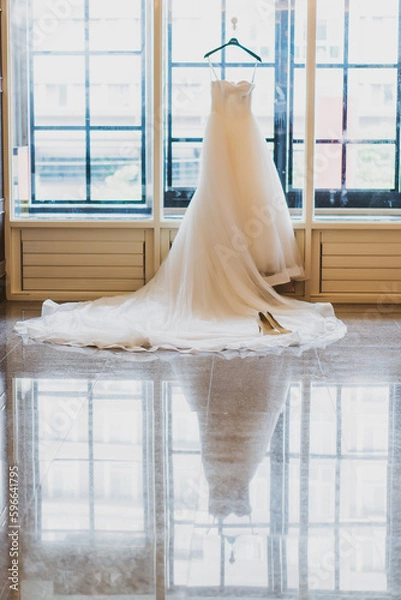 Obraz bride in white dress