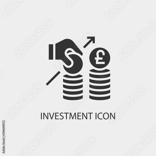 Obraz Investment vector icon illustration sign