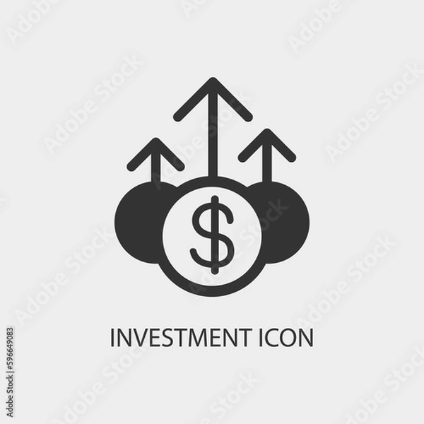 Obraz Investment vector icon illustration sign