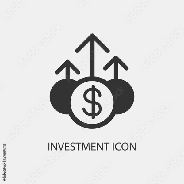 Obraz Investment vector icon illustration sign