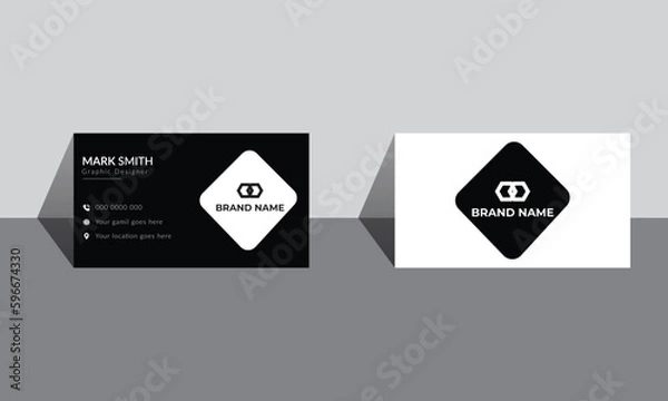 Fototapeta Business Card, White Business Card, Mockup Business Card, Dark Business Card, Dark Black Business Card, Clean Business Card, Blur Business Card, Simple Business Card Design, Modern Business card