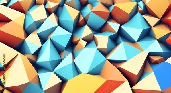 Fototapeta Photo of Abstract Multicolored Shapes Backgroun