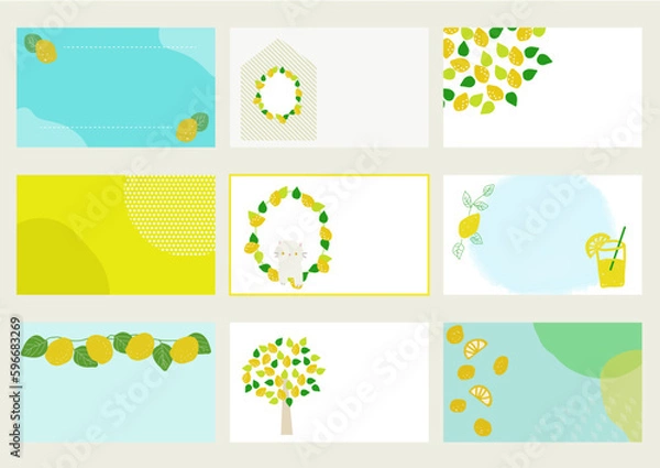 Obraz 夏 レモン ミニカードセット