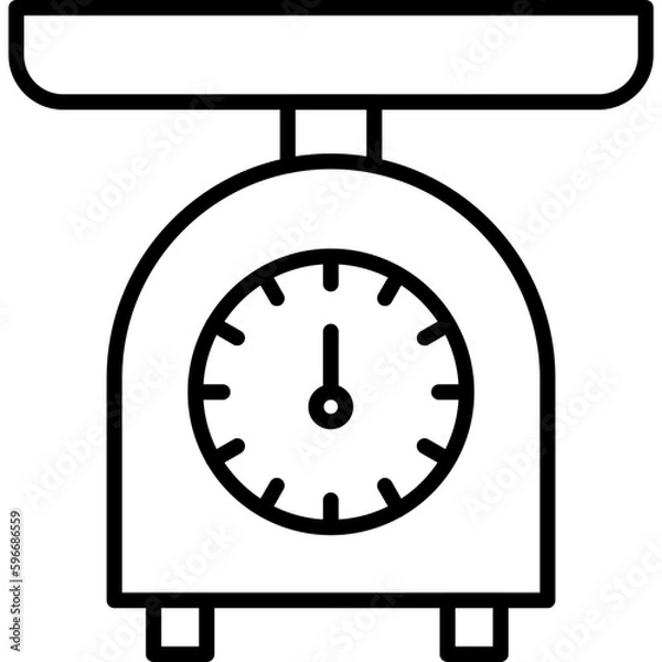 Fototapeta Kitchen Scale Icon