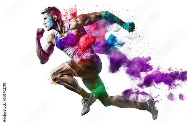Obraz runner colourful