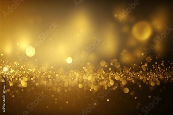 Fototapeta Abstract bright glitter gold background - Generative AI - Generative