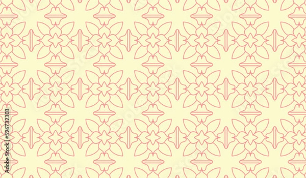 Fototapeta Geometric KDP Pattern Coloring pages   