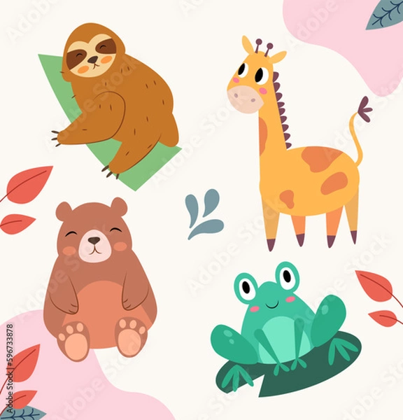 Obraz Vector animal illustrations