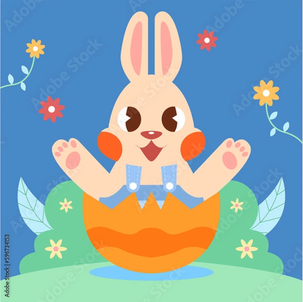 Obraz Vector happy easter vector