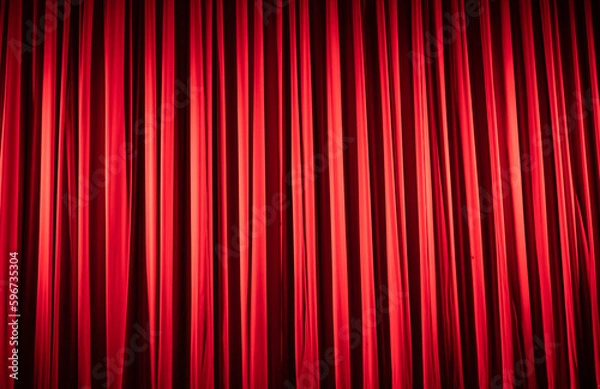 Obraz red curtain background