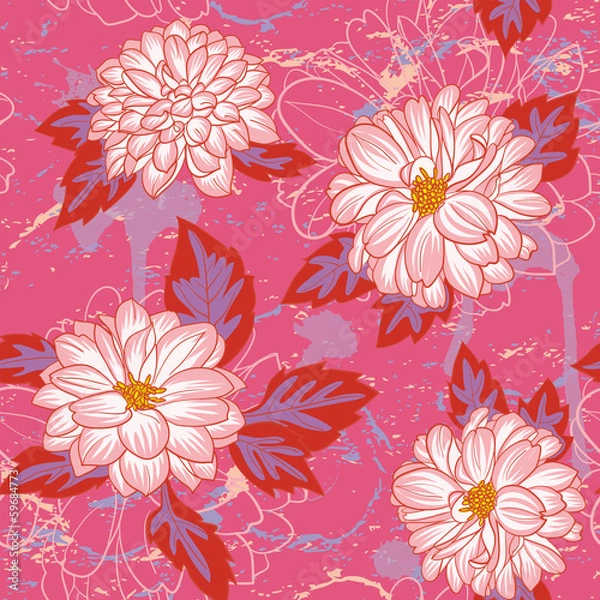 Obraz Wzór Dahlia.