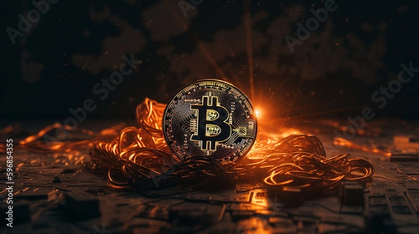 Fototapeta Bitcoin