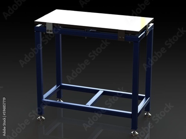 Obraz Precision Surface Plates with Stand 3D model
