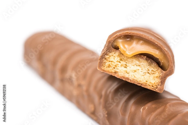 Obraz Chocolate Bars With Caramel Fill