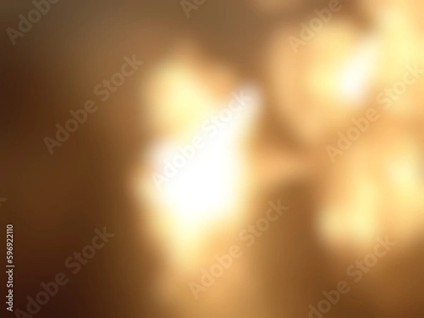 Obraz Abstract blur background image of gold color gradient used as an illustration. Designing posters or advertisements.
