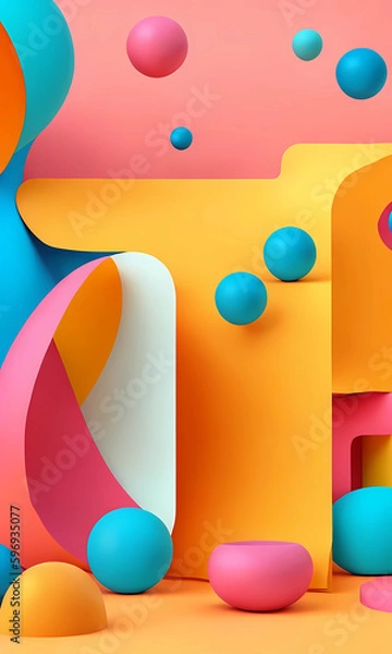 Obraz vertical abstract background summer colors