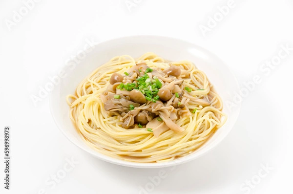 Fototapeta きのこの和風スープパスタ