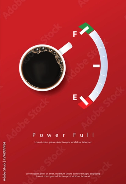 Obraz Coffee Poster Advertisement Flayers Vector Illustration