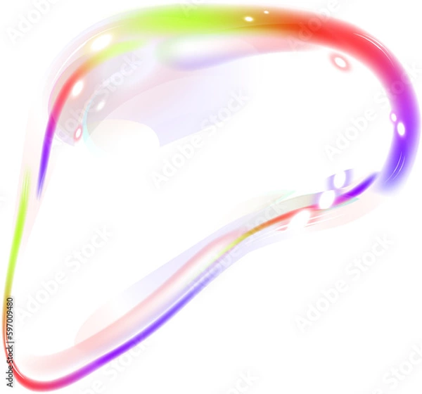Obraz irregularly shaped soap bubble