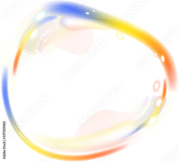 Obraz irregularly shaped soap bubble