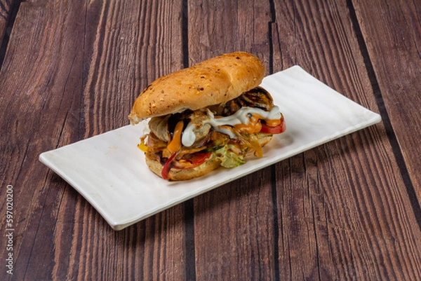 Obraz Paneer dimsum momo sub sandwich