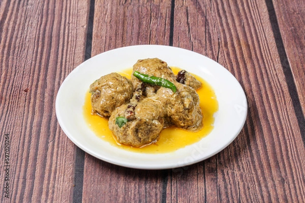Obraz Fish cheese ball kofta gravy