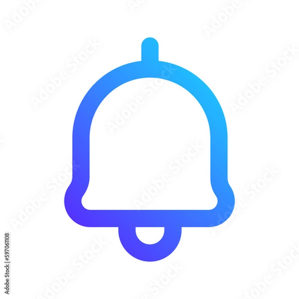 Fototapeta notification gradient icon