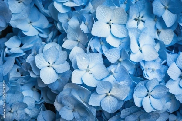 Obraz The illustration  of hydrangea, ai contents by Midjourney