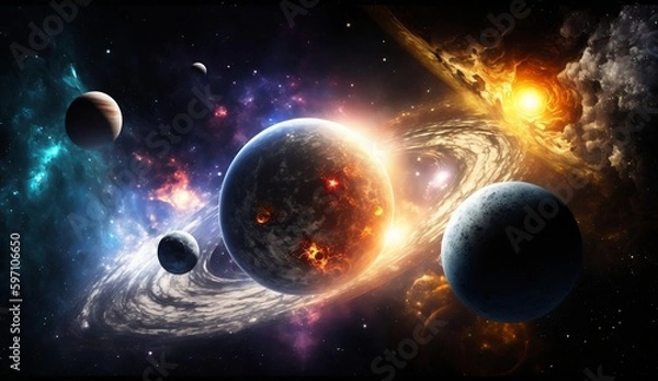 Obraz universe space planet