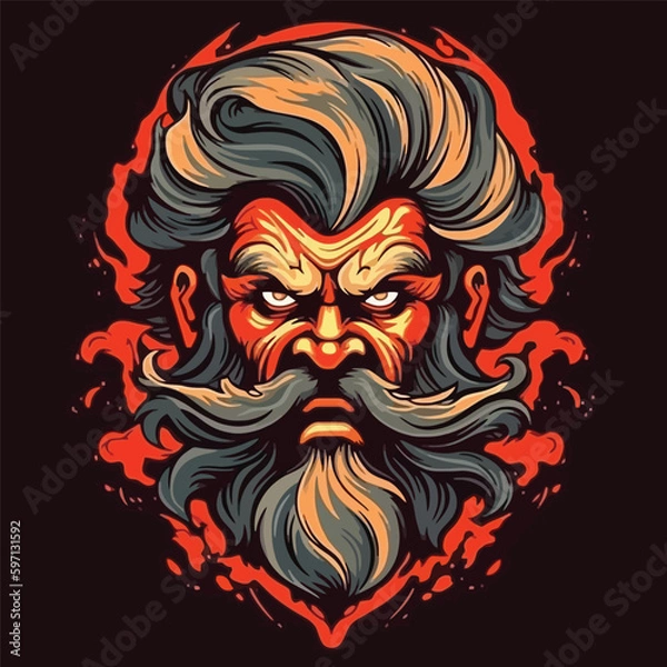 Obraz Harnessing the Power of Zeus: Creating an Esports Logo