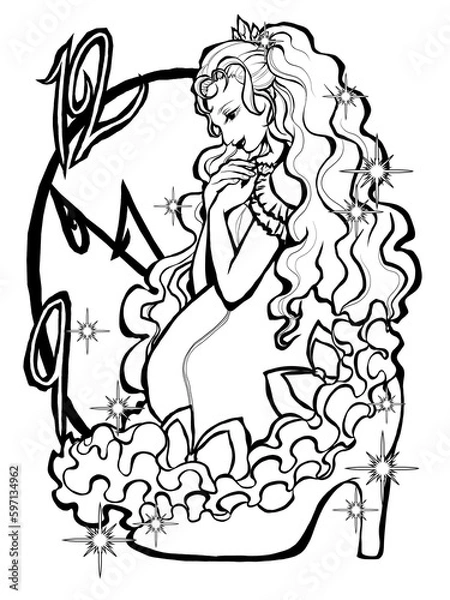 Fototapeta Cinderella_black