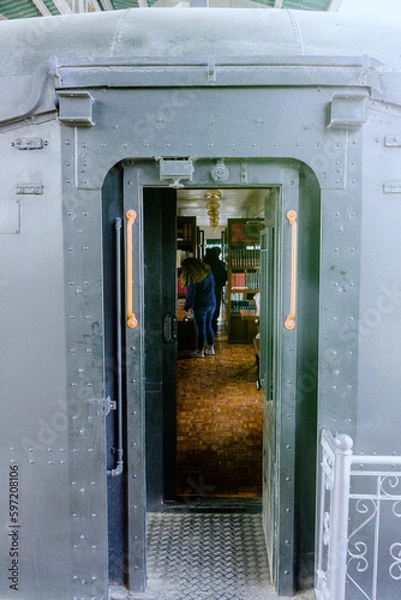 Obraz old train cabin