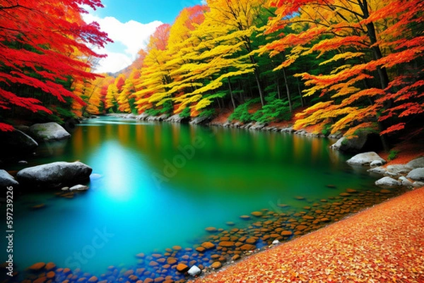 Obraz Background Wallpaper. Generative AI