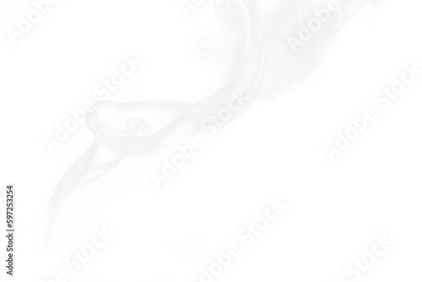 Fototapeta A jet of white smoke on a transparent background PNG