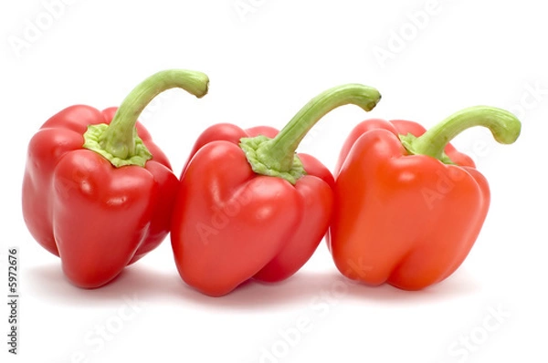 Fototapeta series object on white - food - cayenne on white