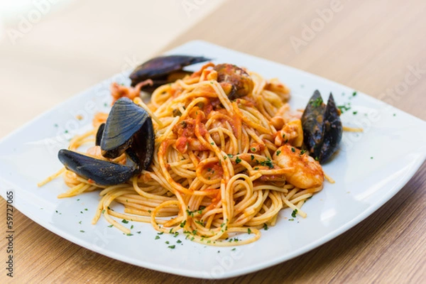 Obraz Spaghetti allo scoglio