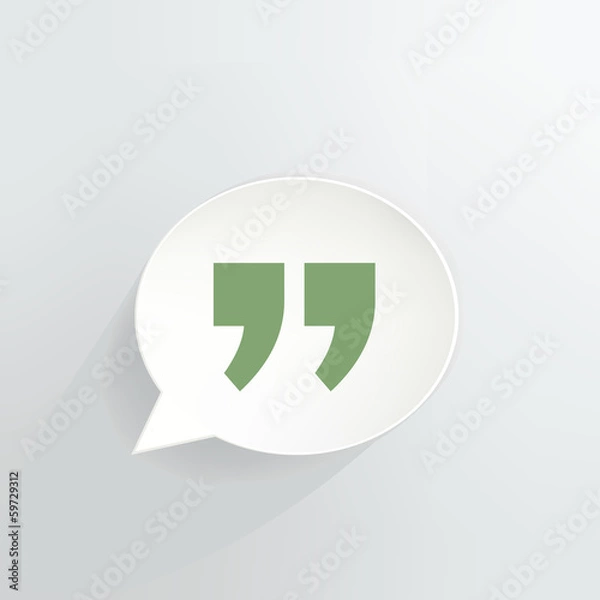 Obraz Quotes Speech Bubble Sign