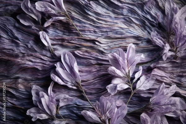 Fototapeta Bright Slate Lavender Textured Background with Bottom Right Text.
