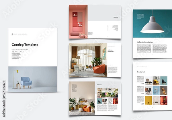 Obraz Modern Catalog Template Layout