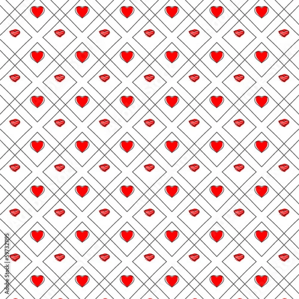 Obraz seamless pattern with hearts